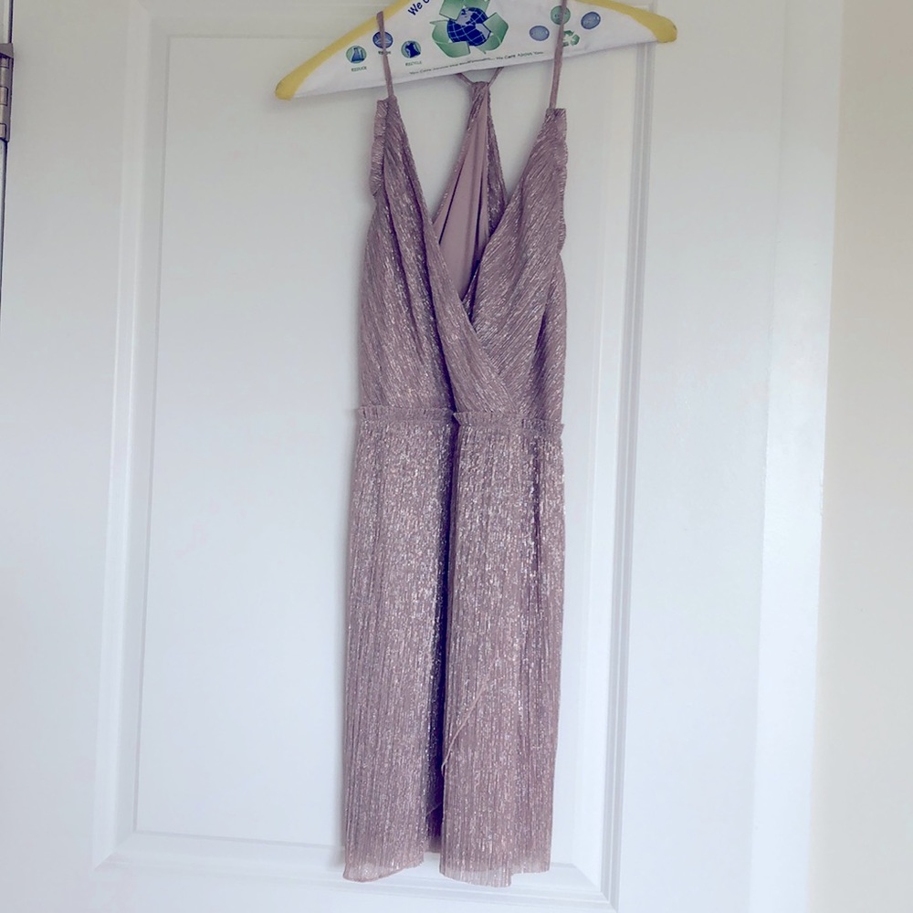 Pink/champagne shimmer dress